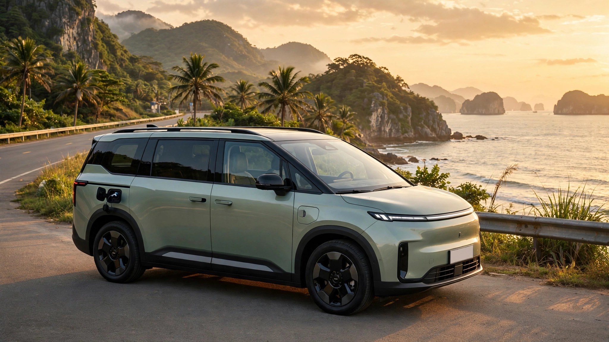 Ảnh minh họa: MPV điện 7 chỗ dáng hộp với cửa trượt, phân khúc Darion sắp gia nhập tại Việt Nam.